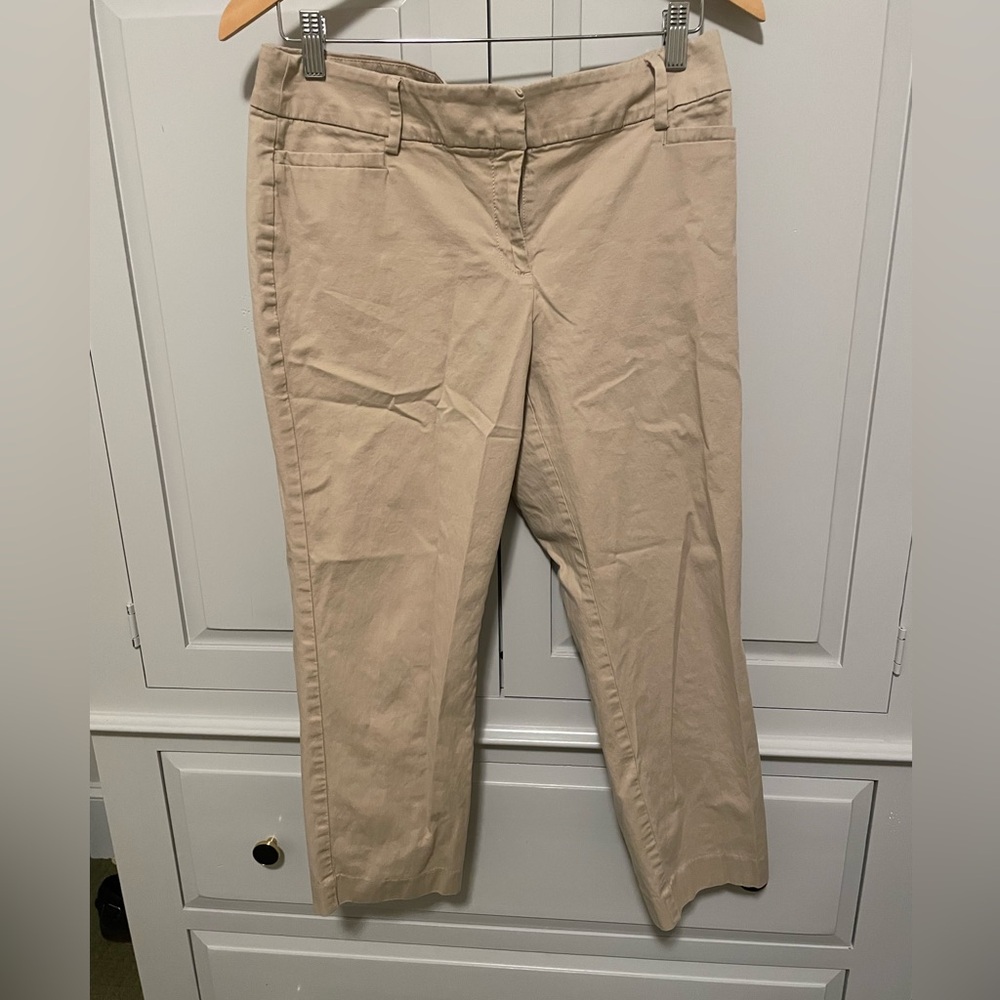 Loft ankle pant khaki 10p